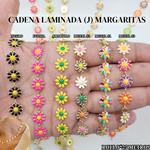 CADENA LAMINADA (J) MARGARITAS*ROLLO