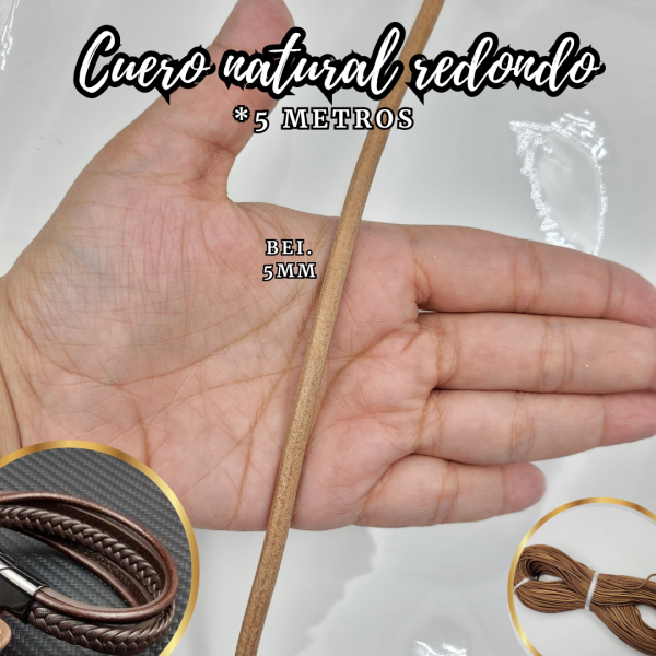 CUERO NATURAL REDONDO*5MT - Imagen 4