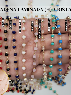 CADENA LAMINADA (H)  CRISTAL*MT