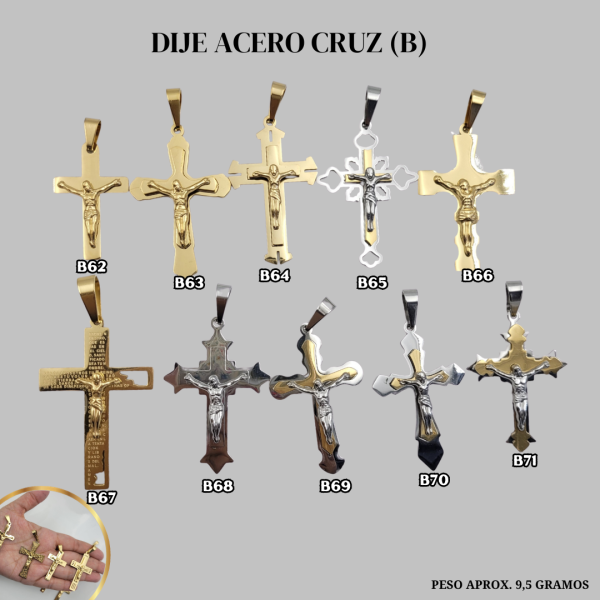 DIJE ACERO CRUZ (B) MD - Imagen 4