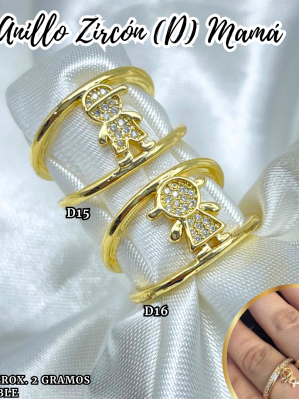 ANILLO ZIRCÓN (D) MAMÁ