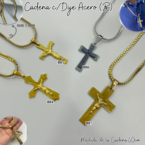 CADENA C/DIJE ACERO (B) - Imagen 9