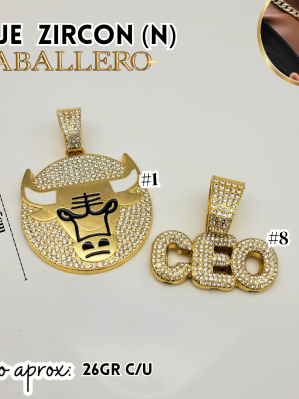 DIJE ZIRCON (N) CABALLERO