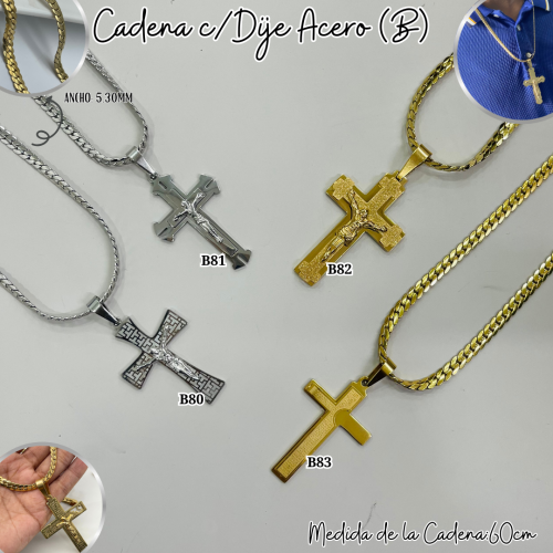 CADENA C/DIJE ACERO (B) - Imagen 8