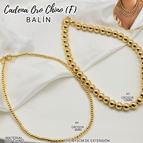 CADENA ORO CHINO (F) BALÍN - Imagen 2