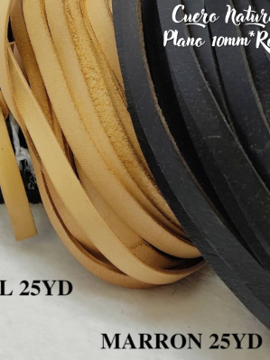 CUERO NATURAL PLANO 10MM*ROLLO