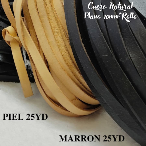 CUERO NATURAL PLANO 10MM*ROLLO