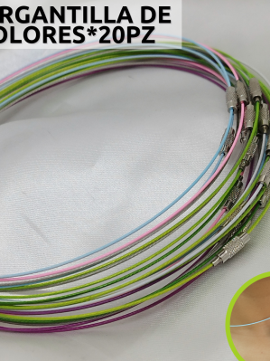 GARGANTILLA DE COLORES*20PZ