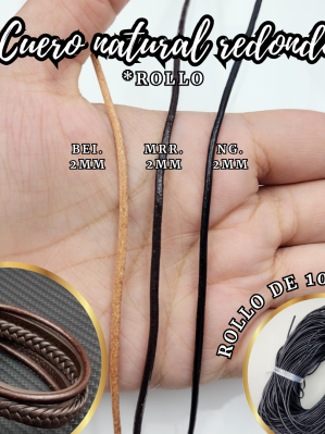 CUERO NATURAL REDONDO*ROLLO