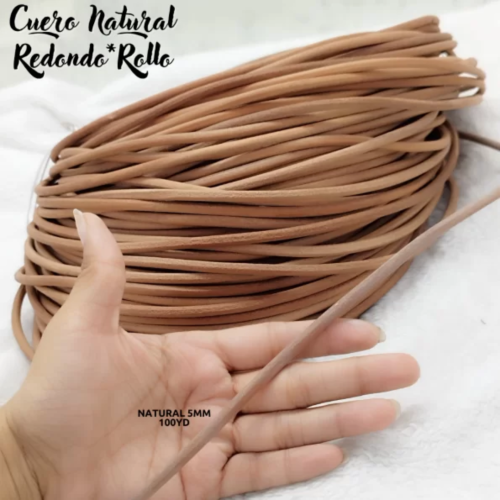 CUERO NATURAL REDONDO*ROLLO - Imagen 4