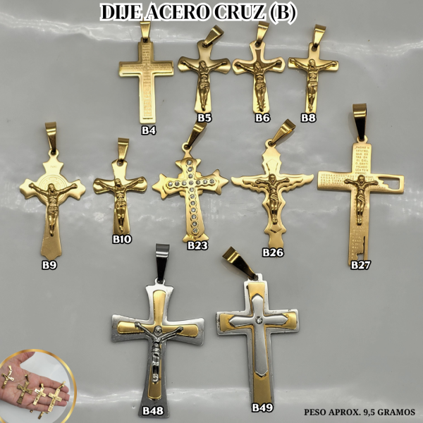 DIJE ACERO CRUZ (B) MD