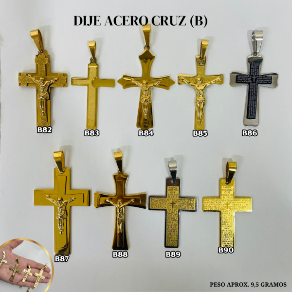 DIJE ACERO CRUZ (B) MD - Imagen 6
