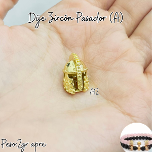 DIJE ZIRCÓN PASADOR (A)