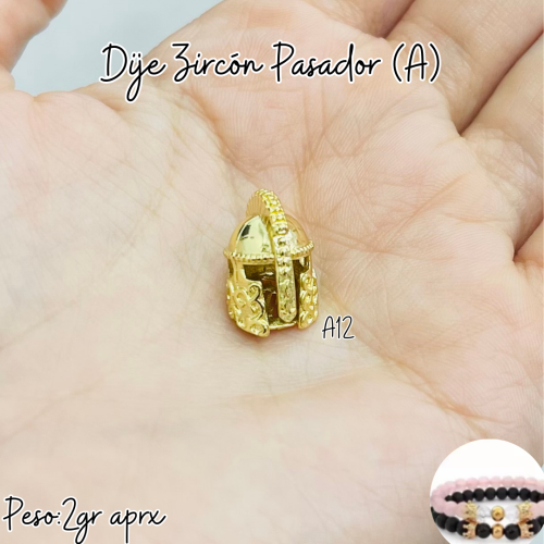 DIJE ZIRCÓN PASADOR (A)