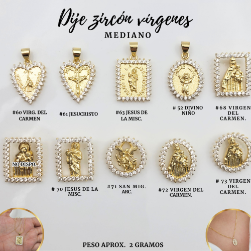 DIJES ZIRCON VIRGENES MED - Imagen 3