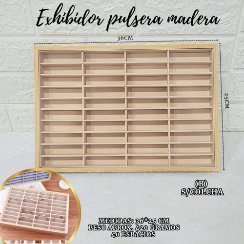 EXHIBIDORES DE MADERA PARA PULSERA - Imagen 2