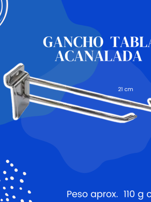 GANCHO TABLA ACANALADA