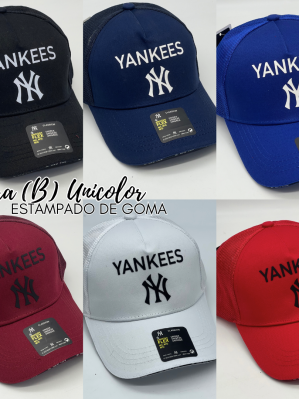 GORRA (B)UNICOLOR -ESTAMPADO DE GOMA
