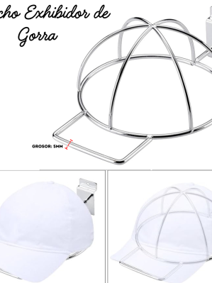 GANCHO EXHIBIDOR DE GORRA