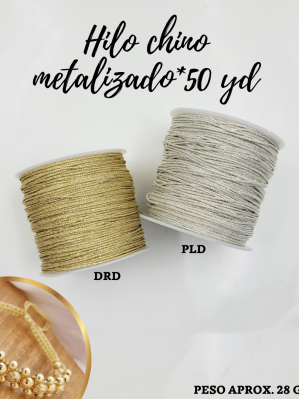 HILO CHINO METALIZADO*50YD