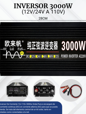 INVERSOR 3000W (12V/24V A 110V)