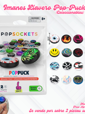 IMANES LLAVERO POP-PUCK- SOBRE X2PZ (SORPRESAS)