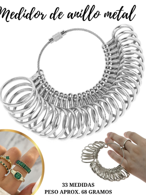 MEDIDOR DE ANILLOS METAL