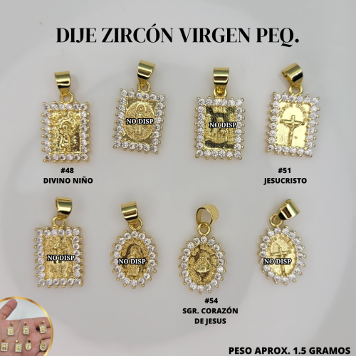 DIJES ZIRCON VIRGENES PEQ. - Imagen 3