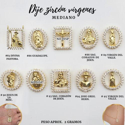 DIJES ZIRCON VIRGENES MED - Imagen 5