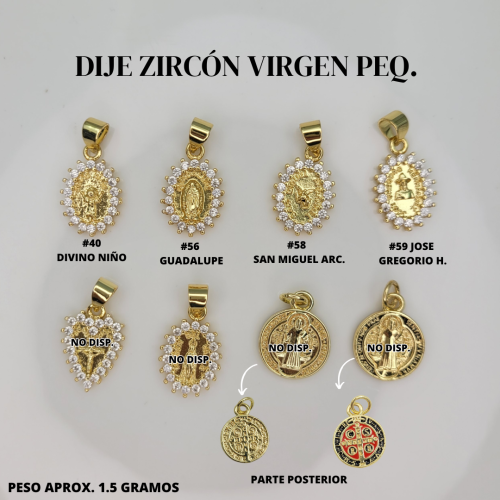DIJES ZIRCON VIRGENES PEQ. - Imagen 4