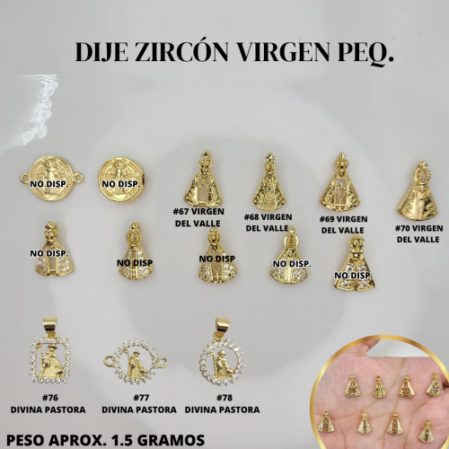 DIJES ZIRCON VIRGENES PEQ. - Imagen 5