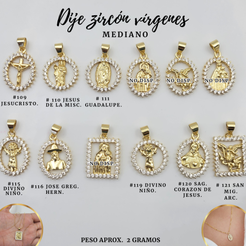 DIJES ZIRCON VIRGENES MED - Imagen 7