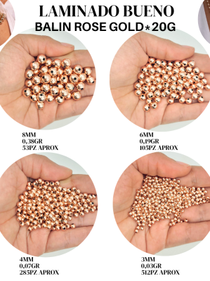LAMINADO BUENO BALÍN ROSE GOLD*20GR