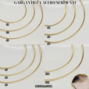 GARGANTILLA ACERO SERPIENTE