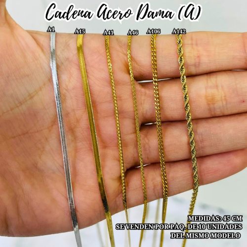 CADENA ACERO DAMA (A) (PAQ.10PZ) - Imagen 2