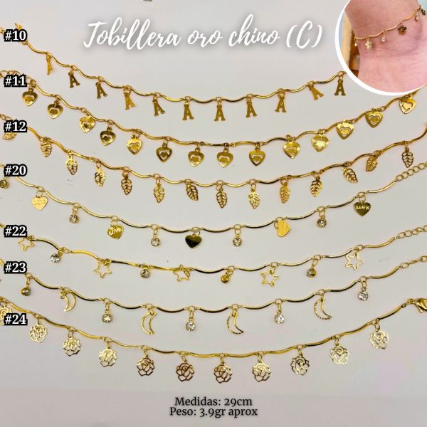 TOBILLERA ORO CHINO (C) - Imagen 2