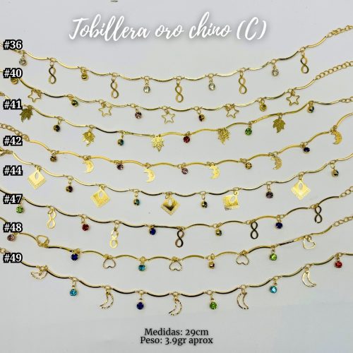 TOBILLERA ORO CHINO (C) - Imagen 4