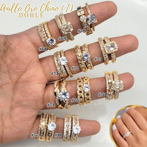ANILLO ORO CHINO (I) DOBLE - Imagen 2
