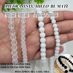 PIEDRA ONIX HIELO/BL. MATE