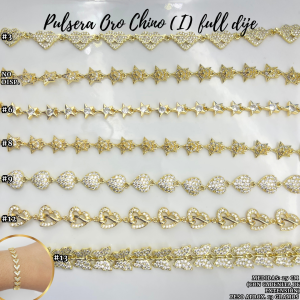 PULSERA ORO CHINO (I) FULL DIJE