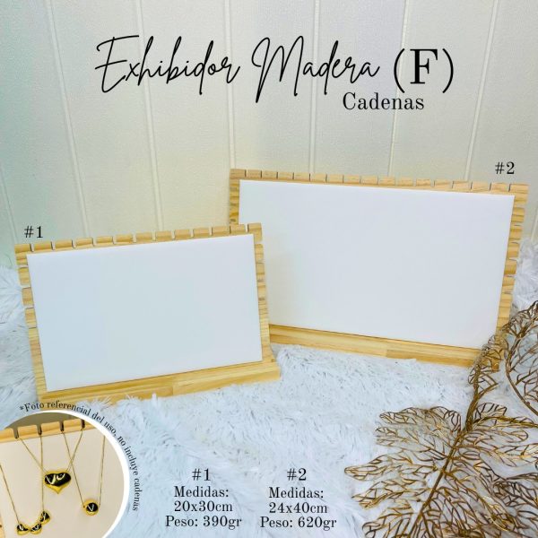 EXHIBIDOR MADERA (F) CADENAS