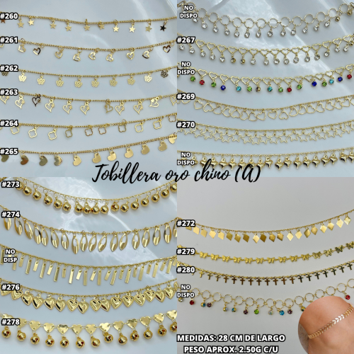 TOBILLERAS ORO CHINO (A) - Imagen 3