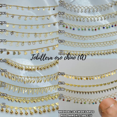 TOBILLERAS ORO CHINO (A) - Imagen 3