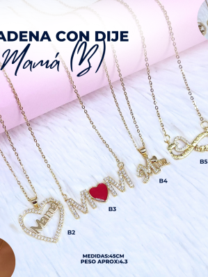 CADENA CON DIJE MAMA (B)