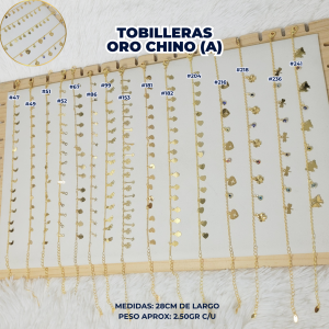 TOBILLERAS ORO CHINO (A)
