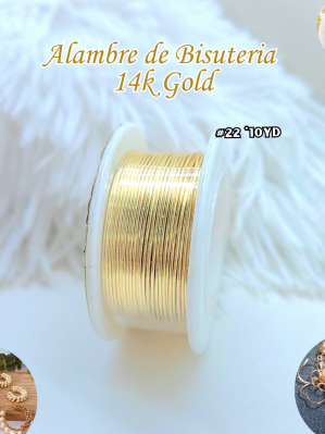 ALAMBRE DE BISUTERIA 14KGOLD