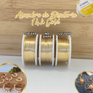 ALAMBRE DE BISUTERIA 14KGOLD