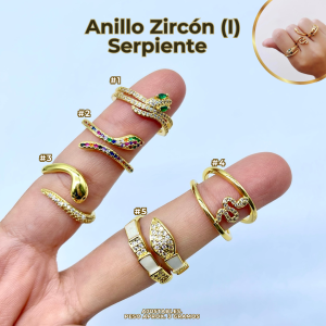 ANILLO ZIRCON (I) SERPIENTE