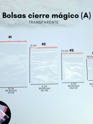 BOLSAS CIERRE MAGICO (A)  TRANS.