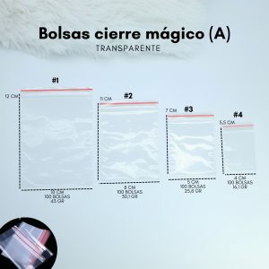 BOLSAS CIERRE MAGICO (A)  TRANS.